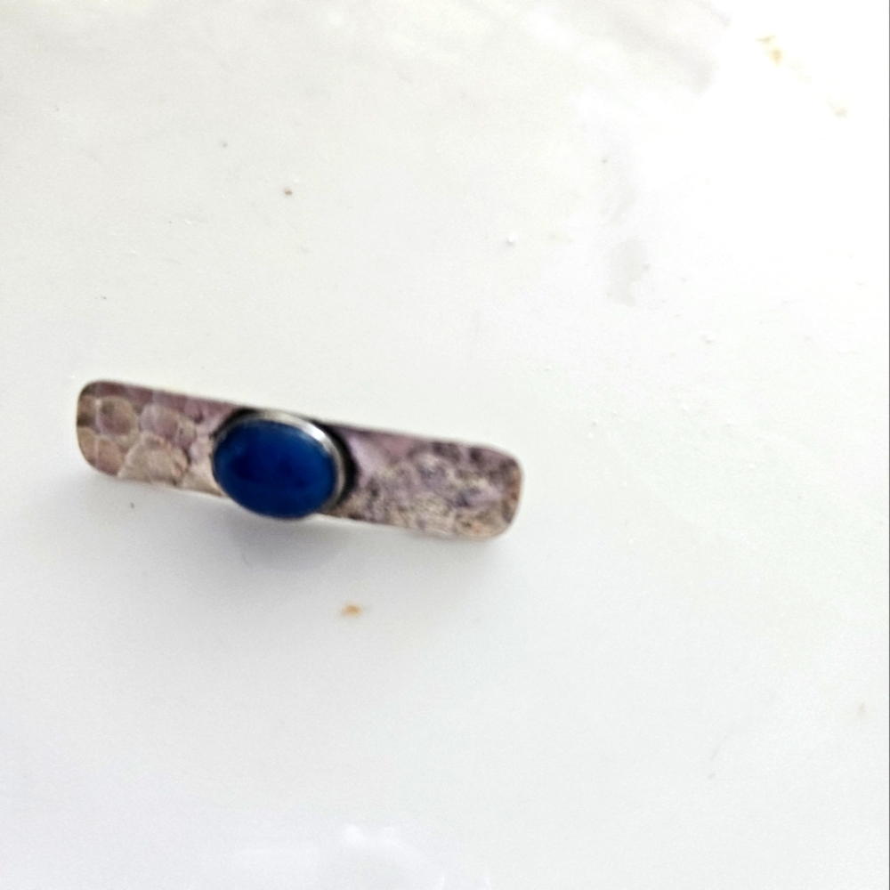 Vintage Hammered Sterling Silver pin